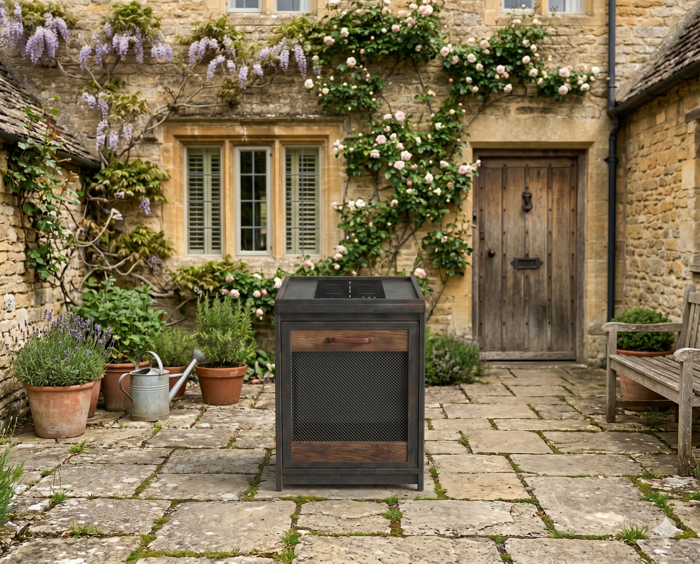 Module for gas / induction cooktop, 2 burners (60x60) showcase image