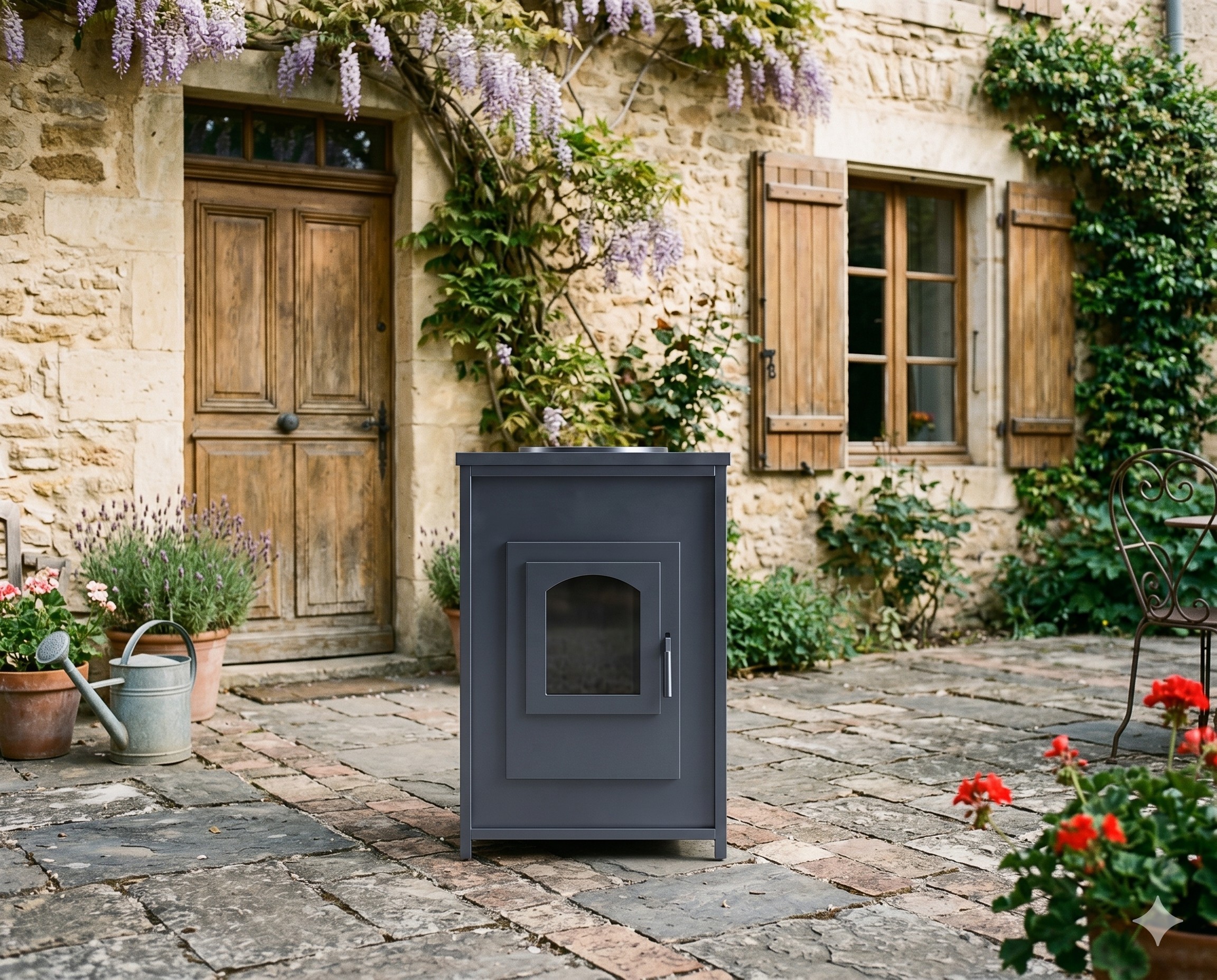 Wood-burning stove (70х70cm) showcase image