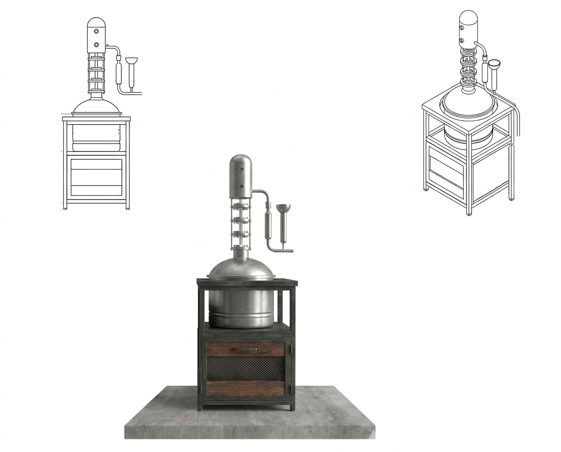 Distillation unit base module (60x60)