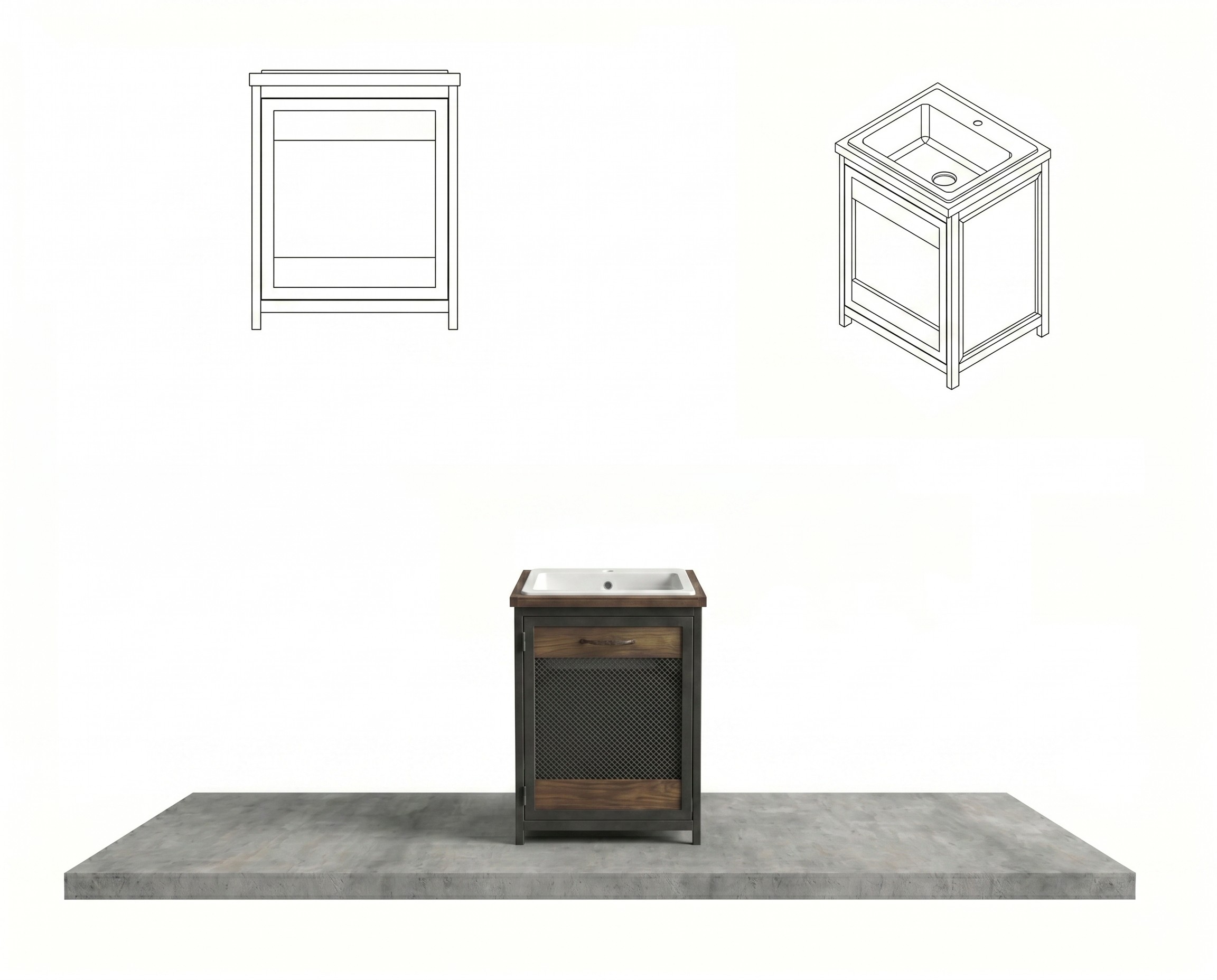 Multifunctional sink module (60x60)